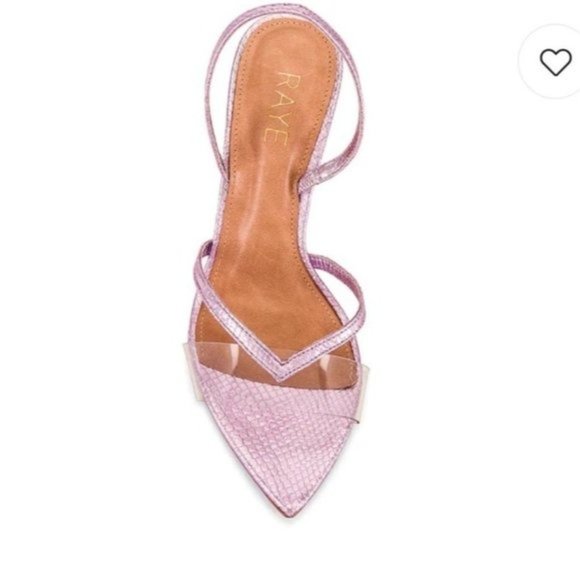 Size 6.5 RAYE Sheer Heel in Pink REVOLVE MSRP $178 | eBay Raye Sheer Heel in Pink